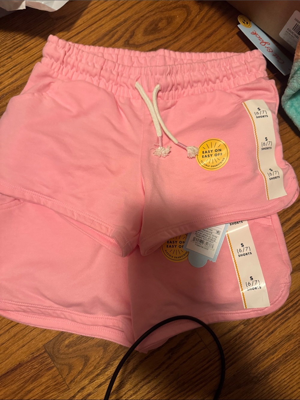 Cat & Jack Pink Drawstring Pull-On Athletic Shorts